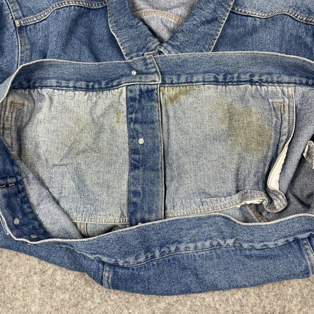 Vintage Wrangler Hero Jacket‎ Mens 4XL Blue Denim Trucker Cowboy Western 90s